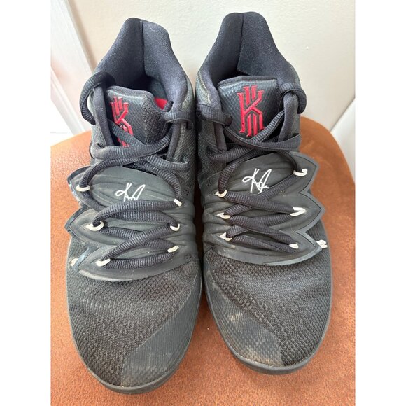 NIKE KYRIE 5 GS BIG KIDS BASKETBALL HI-TOP SHOES BOYS YOUTH SIZE 4Y BLACK-RED - Picture 3 of 9